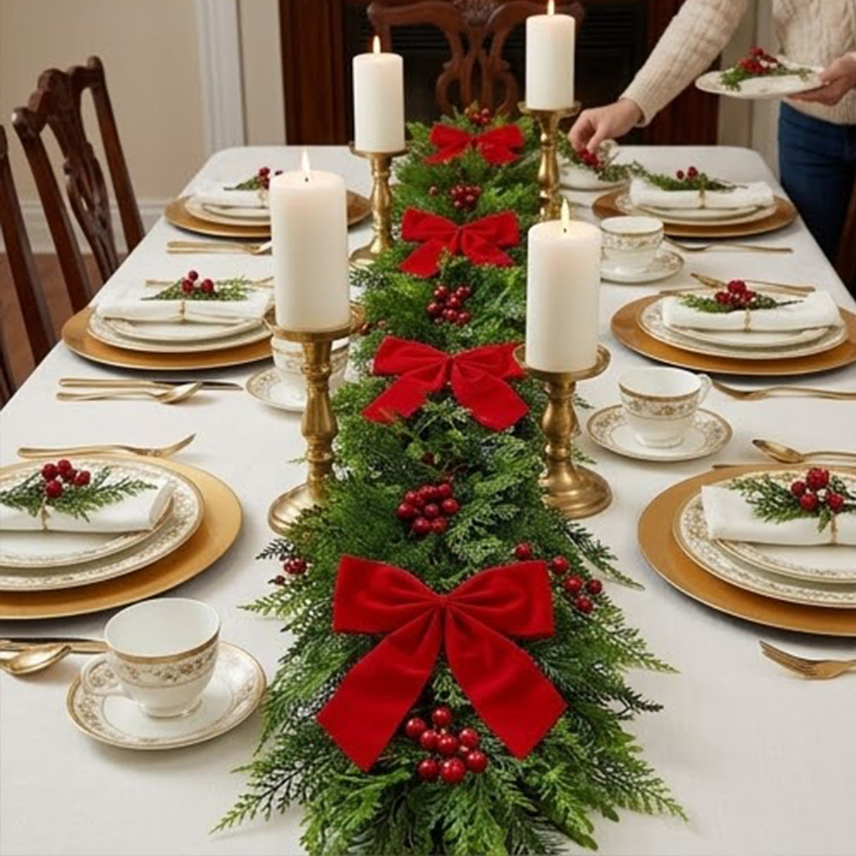 Christmas Classic Garland, 6 Foot Decorative Holiday Garland