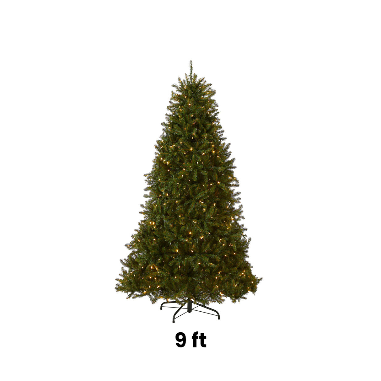 9ft Pre-Lit Dunhill Fir Christmas Tree with PowerConnect Dual Color LED Lights