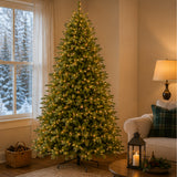 9ft Pre-Lit Princeton Fraser Fir Christmas Tree with Dual Color LED Lights & PowerConnect