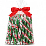 4.5" Christmas Apple & Cherry Hard Candy Sticks – 80 Pc (2 lbs Bulk Pack)