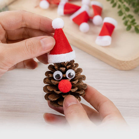 Mini Santa Hats Felt Christmas Party Favors 24 Pc