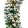 9Ft Pre Lit Christmas Garland with 2-in-1 LED Lights Pinecone Berry Decor