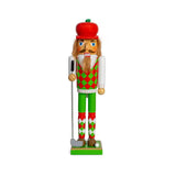 15 Inch Wooden Golf Player Christmas Nutcracker Golfer Holiday Decor