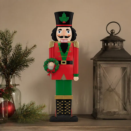 60 Inch Metal Nutcracker Porch Decor Holiday Standing Christmas Figure