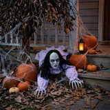 5 Ft Animated Crawling Creepy Woman Halloween Decoration