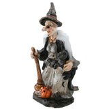 18IN Halloween Witch Holding Black Cane Table Decoration
