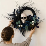 24 in. Halloween Skull Wreath