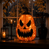 16IN Pre-Lit Scary Jack-O-Lantern Outdoor Halloween LED Decoration