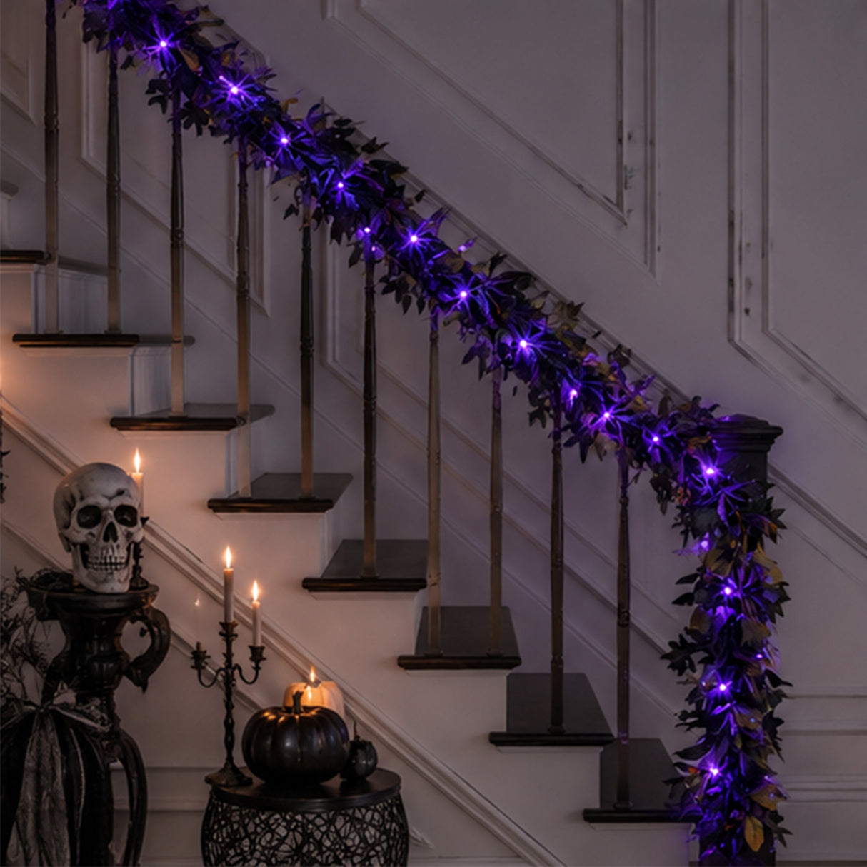 6 ft. Halloween “Scare in the Air” Garland with LED Lights