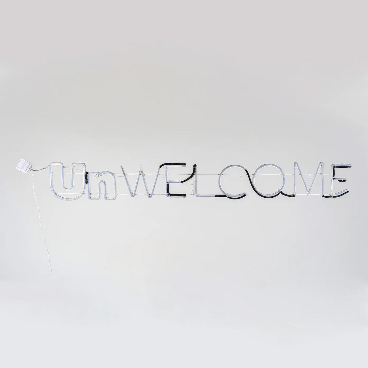 50 in 2D Neon UnWELCOME LED Halloween Sign Plug In