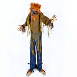 63 in Animated Sound Activated Werewolf Halloween LED Decor