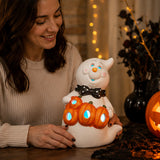 6IN BOO Smiling Ghost Halloween LED Tabletop Decor