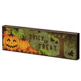 4IN Halloween Trick or Treat Table Sign Decoration