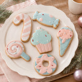 6-Piece Gingerbread Cookie Table Ornaments Set