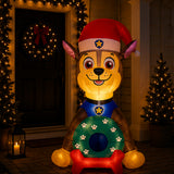 3 ft. Inflatable Chase from Paw Patrol with LED Lights, Plug-In Kids Christmas Yard Decoration