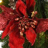 9FT Pre-Lit Decorative Collection Garland with Clear Lights