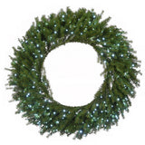 Pre-Lit Norwood Fir Wreath with Clear Lights, 36 Inch (Plug-In)