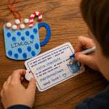 Hot Cocoa Thumbprint Christmas Ornament Craft Kit Makes 12