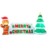 Lighted Merry Christmas Tree Inflatable 10 Ft Outdoor LED Yard Decor