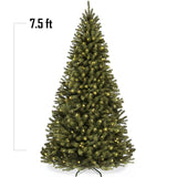 Pre Lit Artificial Green Spruce Christmas Tree with Twinkling Lights