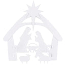 Christmas Nativity Scene Yard Decoration with Water Resistant PVC Outdoor Display
