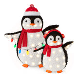 Lighted Pop-Up Penguin Family Christmas Decoration 3 Ft 150 LED