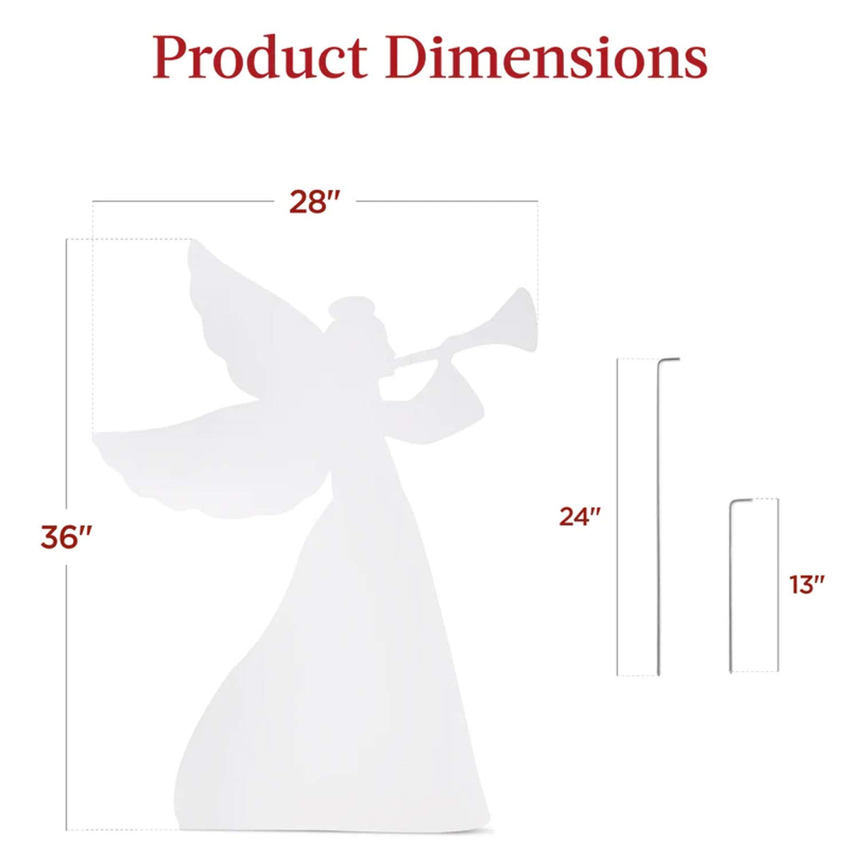 Set of 2 Christmas Angel Yard Decorations 3 Ft Outdoor Display