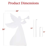 Set of 2 Christmas Angel Yard Decorations 3 Ft Outdoor Display