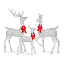 Lighted Christmas Deer Family Outdoor Decor Set with LED Lights