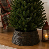 24in Woven Hyacinth Christmas Tree Collar Base Cover