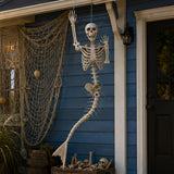 6 ft Life-Size Mermaid Skeleton Halloween Decoration (Posable Plastic Prop)