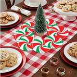 Christmas Peppermint Cutouts Wall Decorations Assorted Sizes 20 Pc