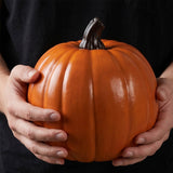 9" x 8 1/4" Orange Foam Pumpkin Halloween Decoration