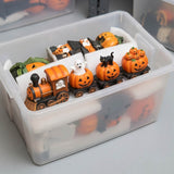 The Pumpkin Express Train Halloween Decoration (14" x 6")
