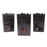 Vintage Metal Luminary Halloween Decorations – 3 Pc Set