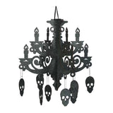 17" Spooky Floral Chandelier Halloween Hanging Ceiling Decoration