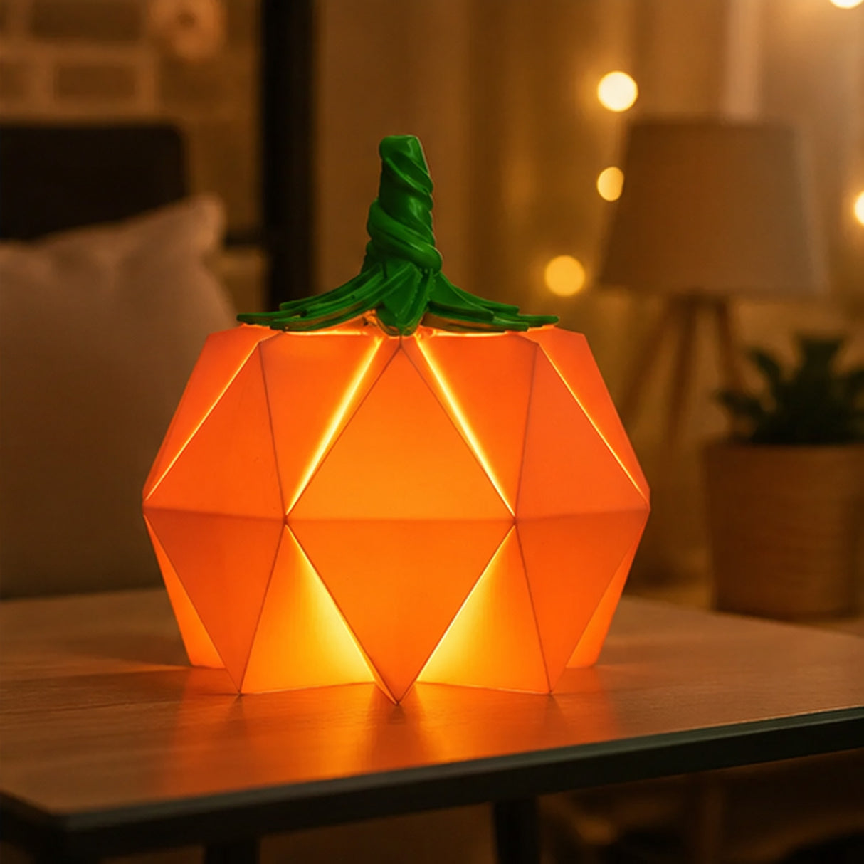 6IN Halloween Origami Pumpkin Tabletop Decoration