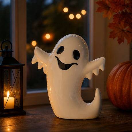 9IN Happy Ghost Halloween Tabletop Decoration