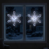 24 in. and 20 in. Ice Crystal Snowflakes with LED Lights