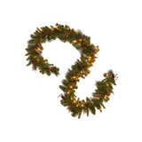 9FT Pre-Lit Crestwood Spruce Garland with Warm White LED Lights