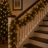 Pre-Lit Classical Collection Garland with Clear Lights, 9 Foot (Plug-In)