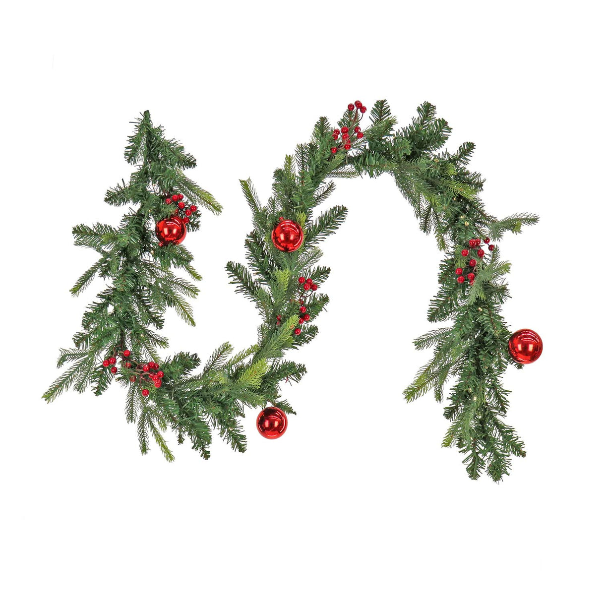 Pre-Lit First Traditions Scotch Creek Fir Garland, 6 Foot