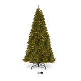 9ft Pre-Lit North Valley Spruce Christmas Tree with Clear Lights