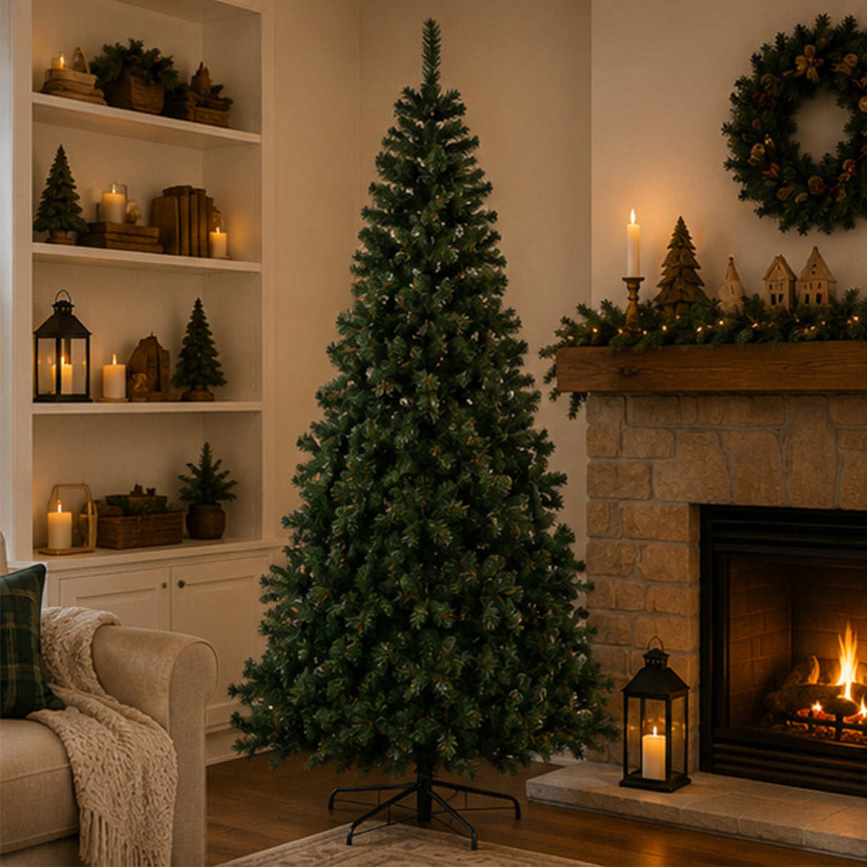 9ft Linden Spruce Full Artificial Christmas Tree