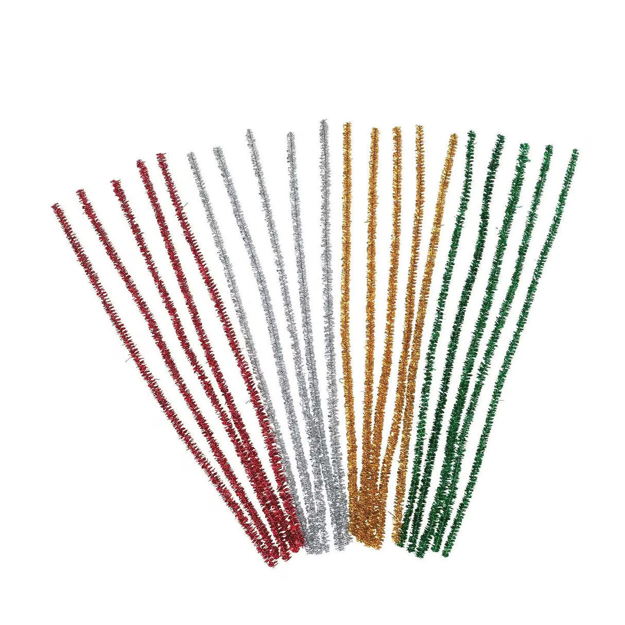 Christmas Metallic Chenille Stems 50 Piece Craft Set
