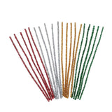Christmas Metallic Chenille Stems 50 Piece Craft Set