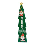 Christmas Tree Porch Sign – 44" Wooden “Merry Christmas” Wall & Door Decor