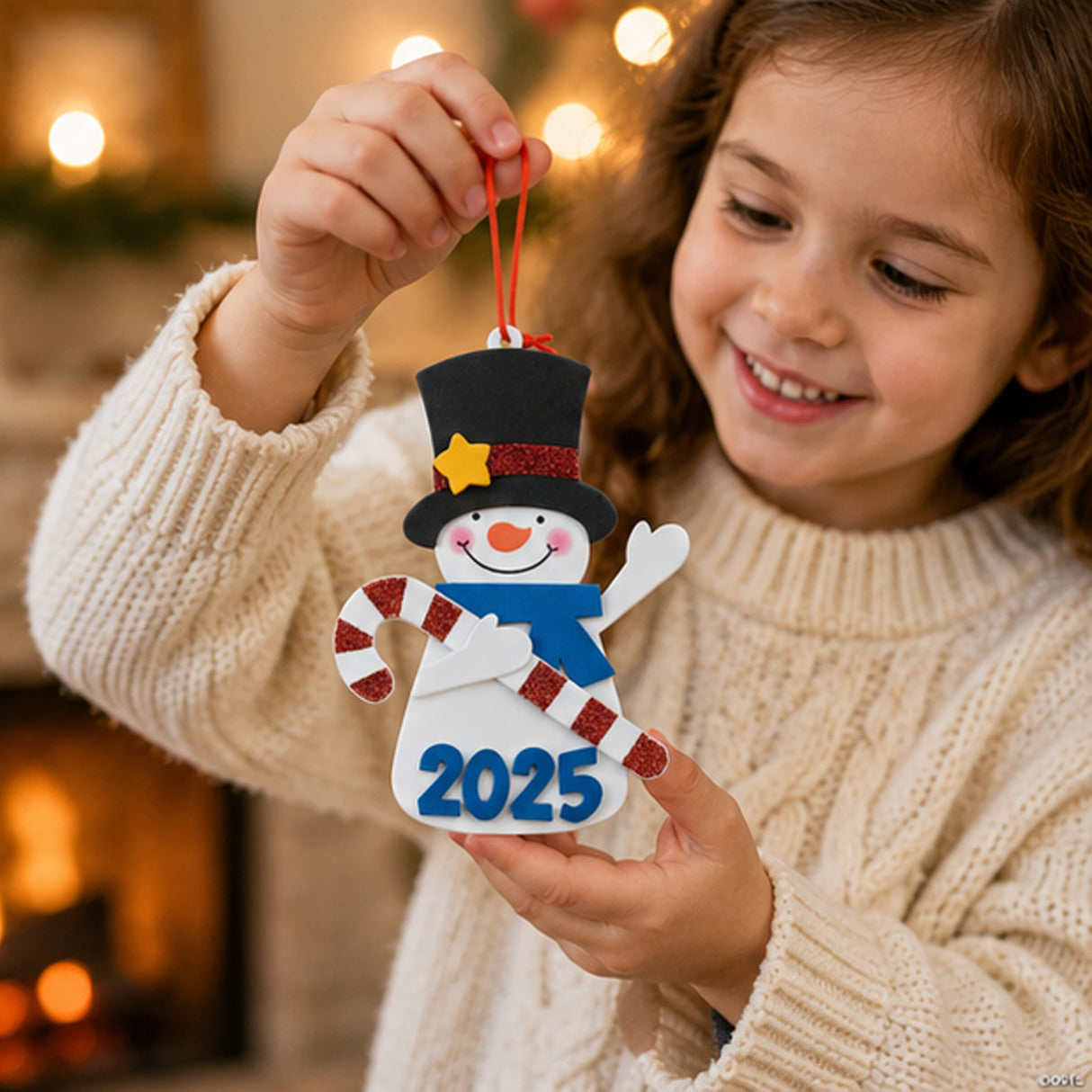 Dated Snowman Christmas Ornament Craft Kit Makes 12