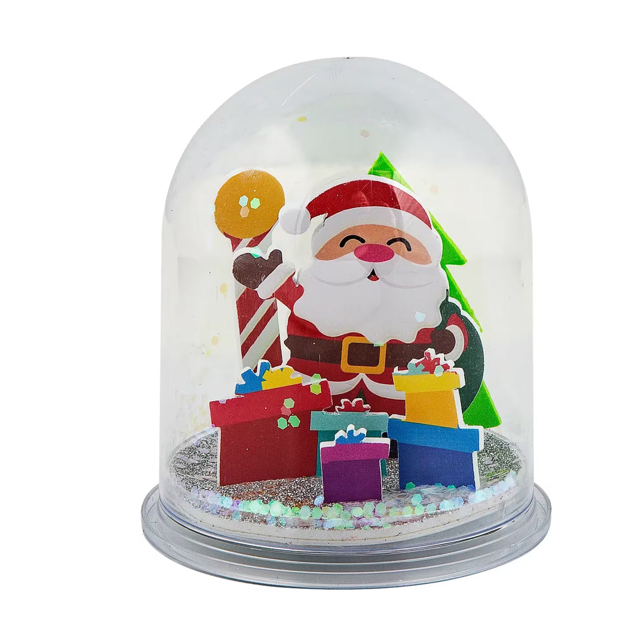 Santa & Presents Snow Globe Christmas Craft Kit Makes 6