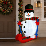 Lighted Snowman Christmas Inflatable 5.6 Ft Outdoor LED Decor